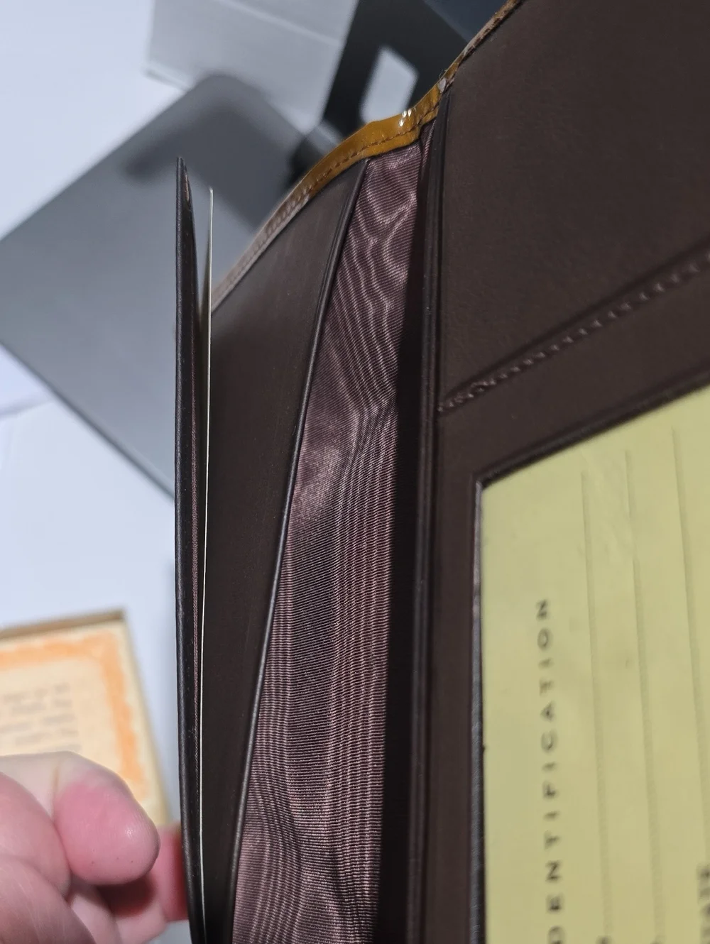 NPS Vintage Christian Dior Genuine Calf Leather Long Wallet Checkbook Cover